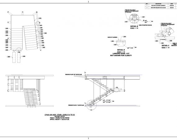 AE Technical Drawings - UBS Stair