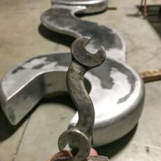 AE - Big Wrench Sculpture Fabrication