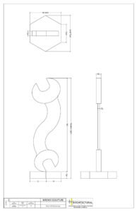 AE Technical Drawings - Wrench Sculpture