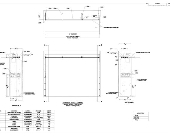 AE Technical Drawings - Maritime Building Entry