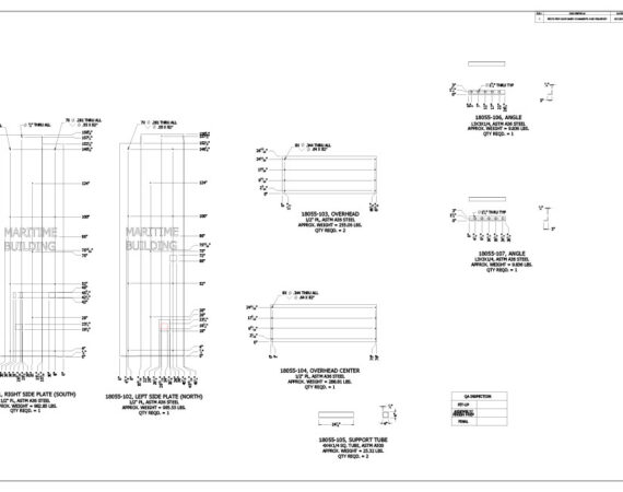 AE Technical Drawings - Maritime Building Entry